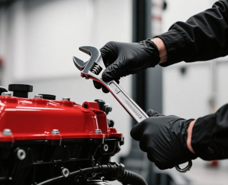 reddeer mechanic working with wrench